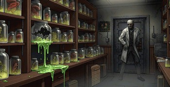 Побег окровавленного зомби Побег окровавленного зомби