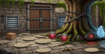 Побег маленького динозаврика